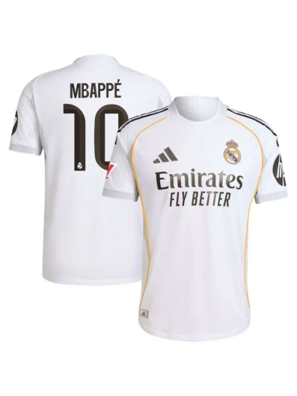 Kylian Mbappe  White Soccer Jersey